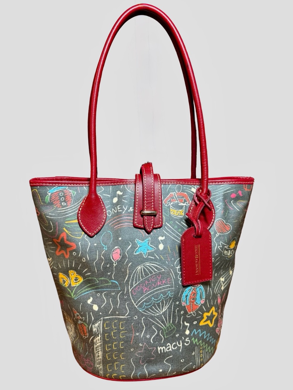 🎈 RARE Limited Edition Dooney & Bourke Macy's Thanksgiving Day Parade Bucket Bag